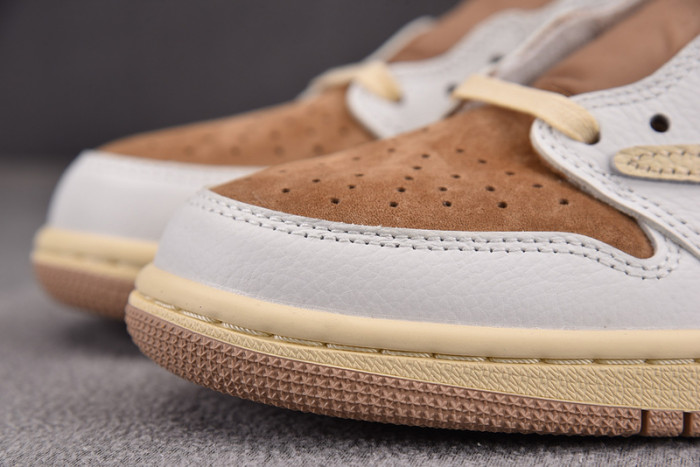 travis scott x air jordan 1 low og sail shy pink dm7866-106